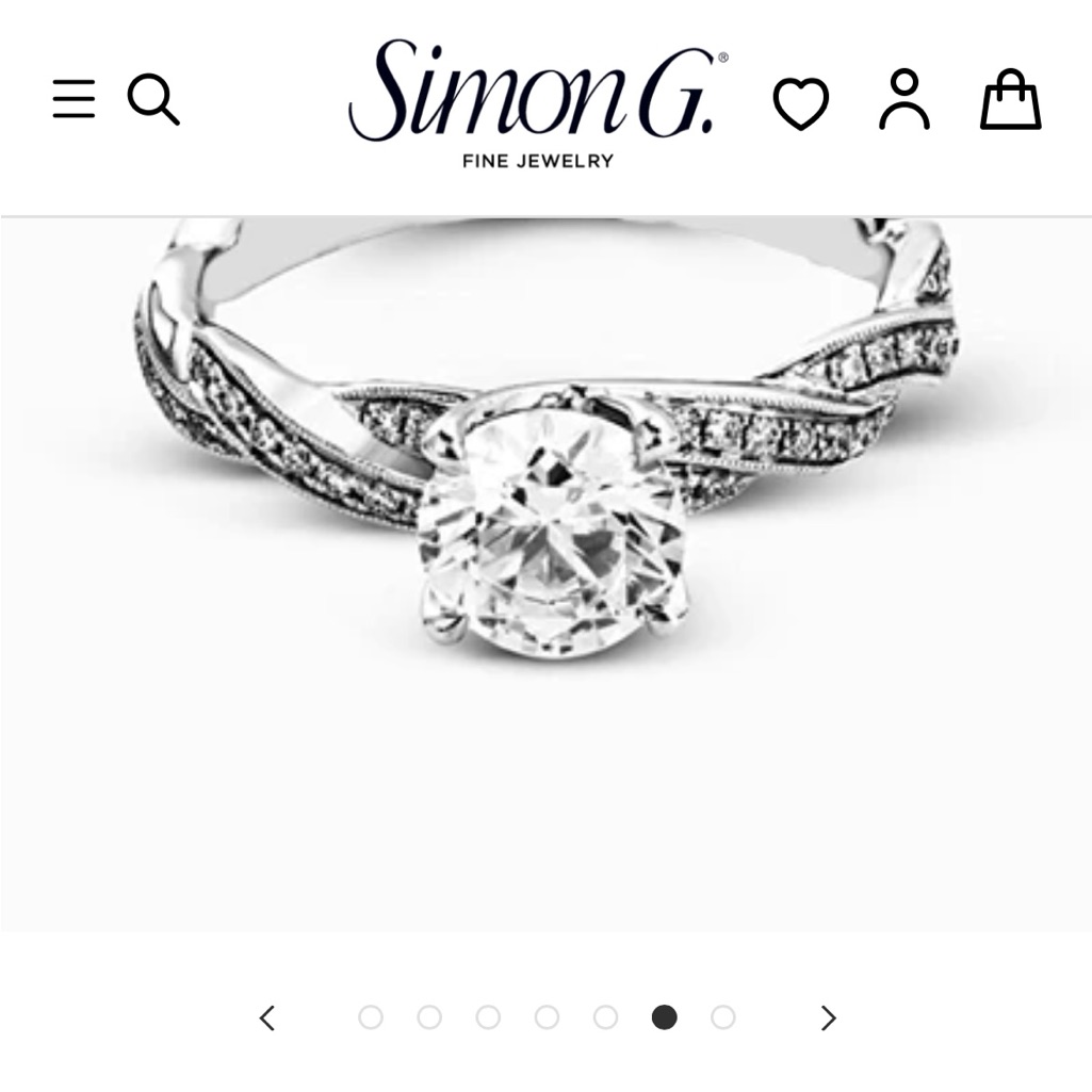 Simon G. Diamond Ring